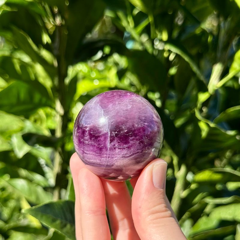 Silky Fluorite Sphere