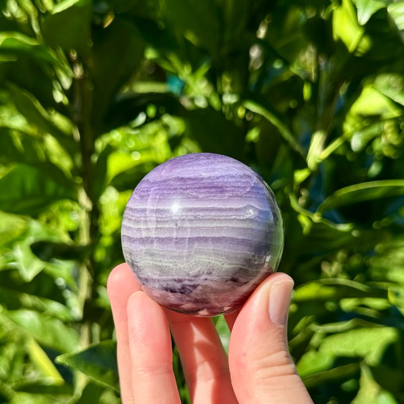 Silky Fluorite Sphere