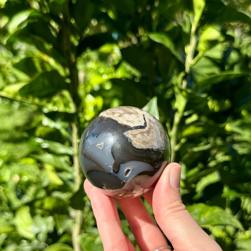 Volcano Agate Sphere