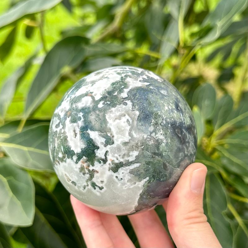 Moss Agate Sphere