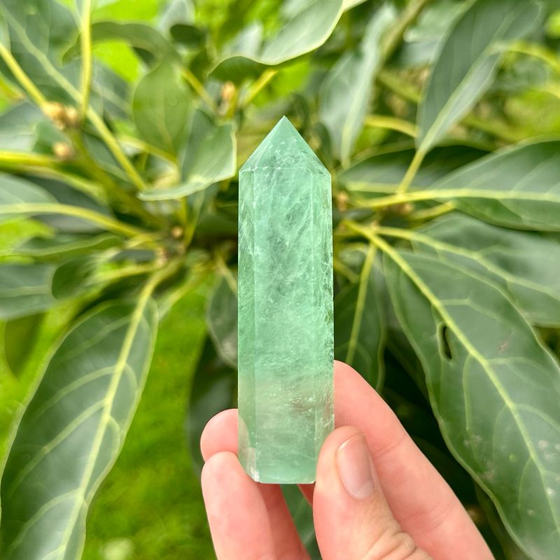 Green Fluorite Point