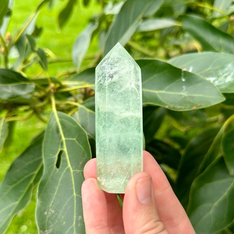 Green Fluorite Point