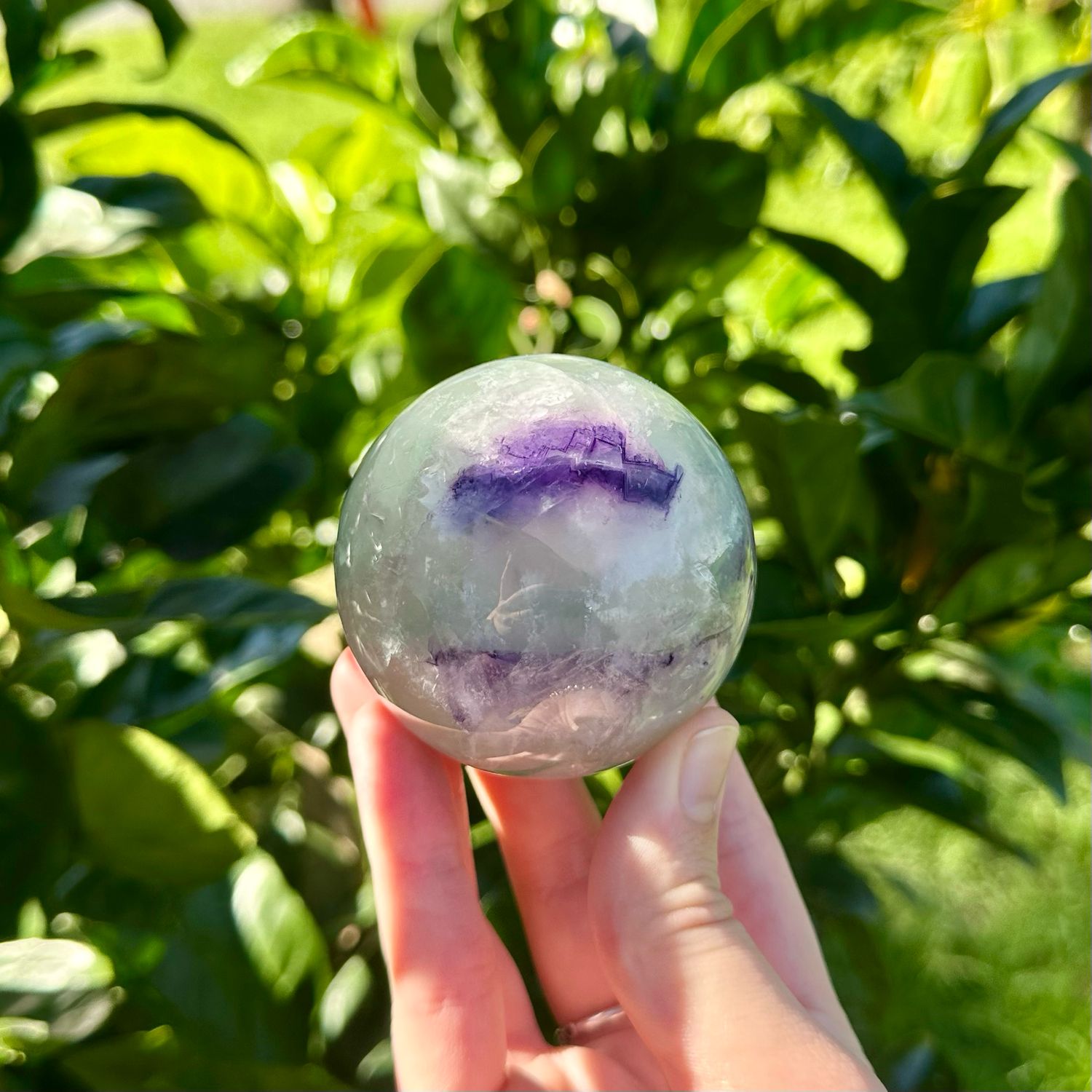 Rainbow Fluorite Sphere