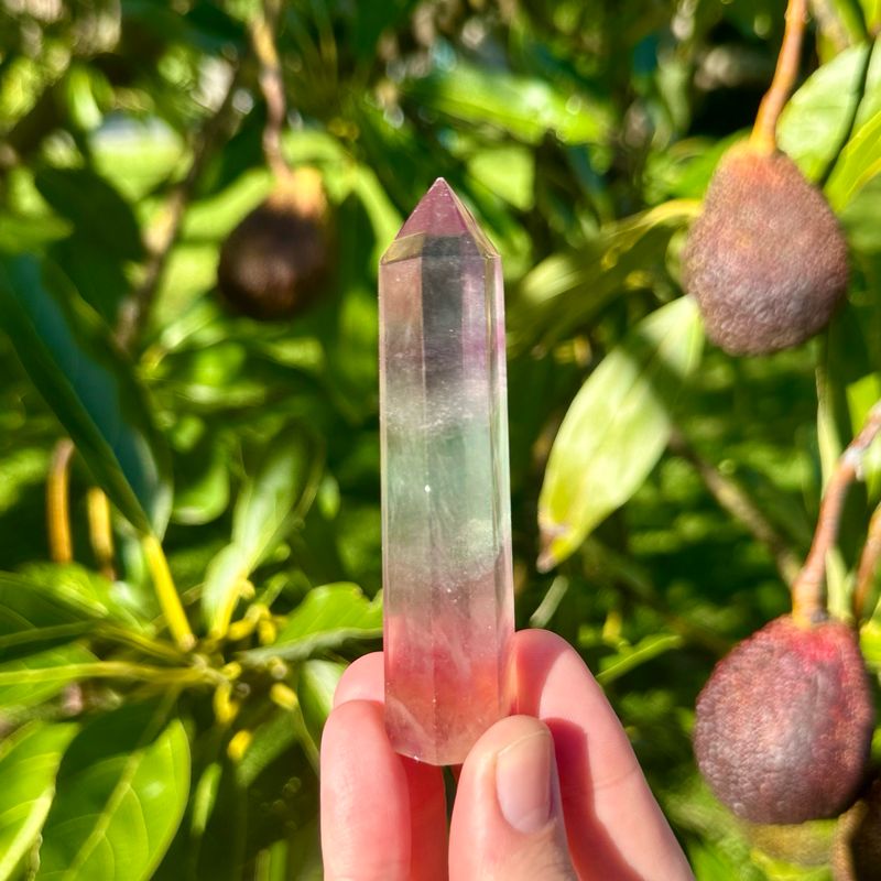 Rainbow Fluorite Point