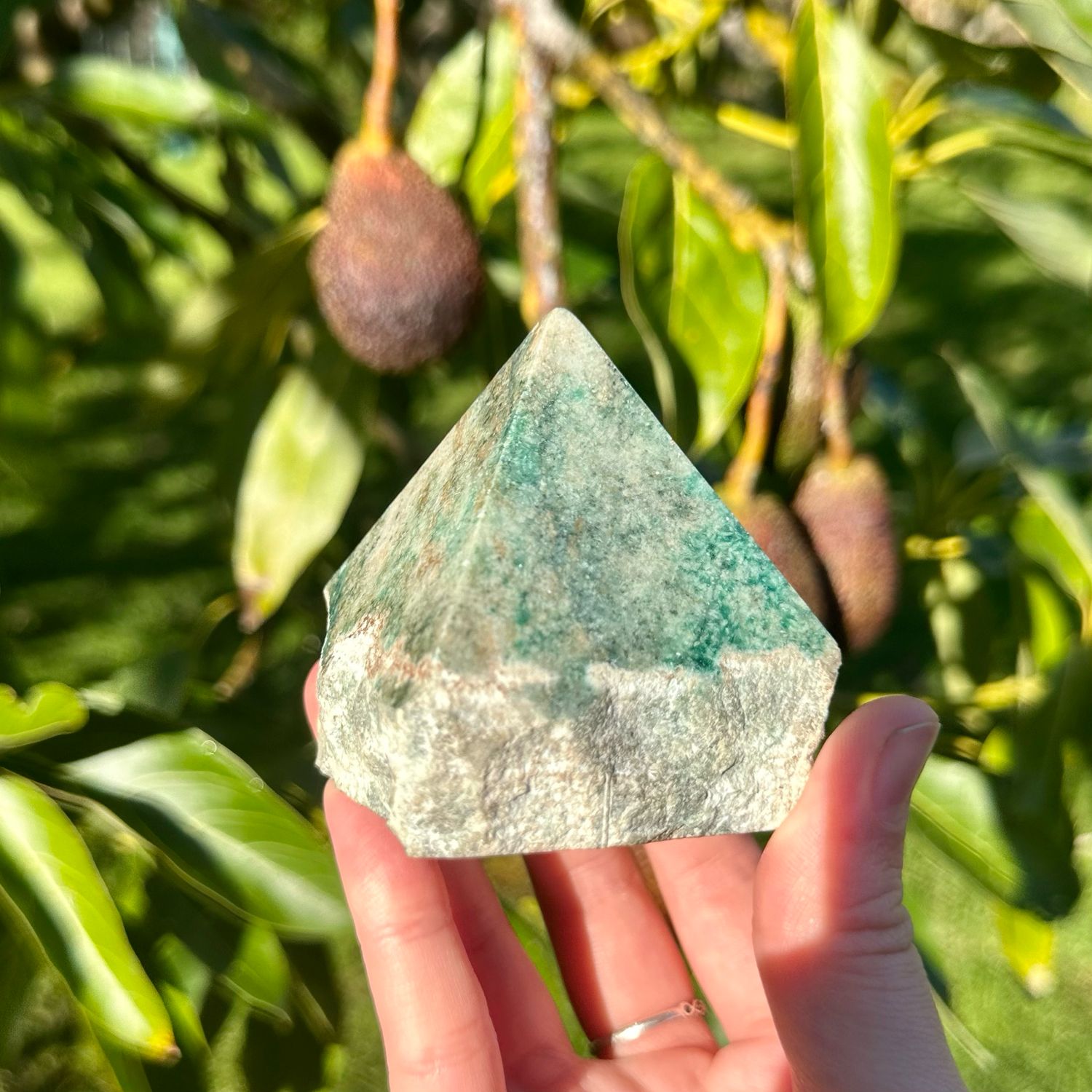 Green Aventurine Half Polished Point