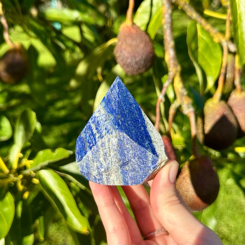 Lapis Lazuli Half Polished Point