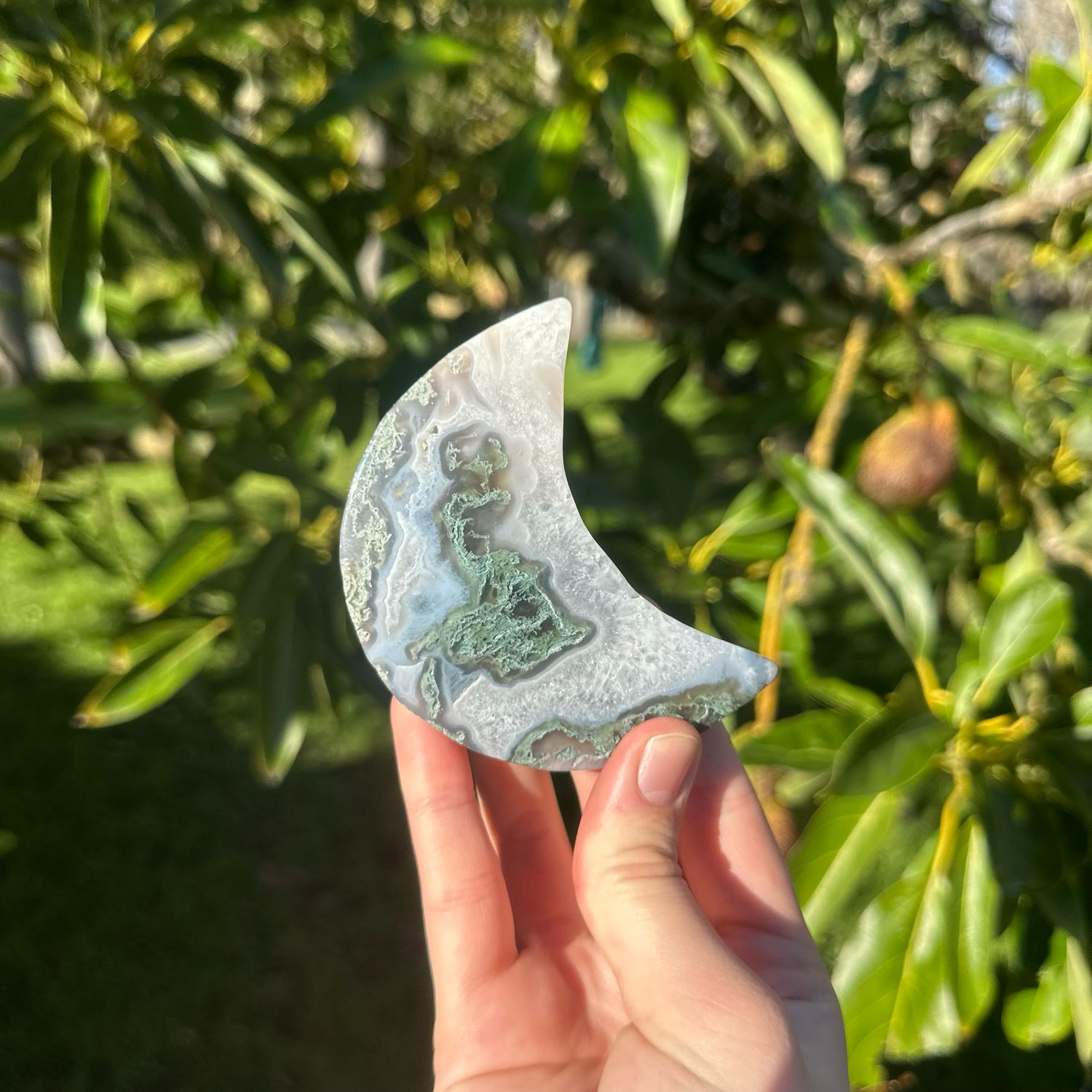 Moss Agate Moon