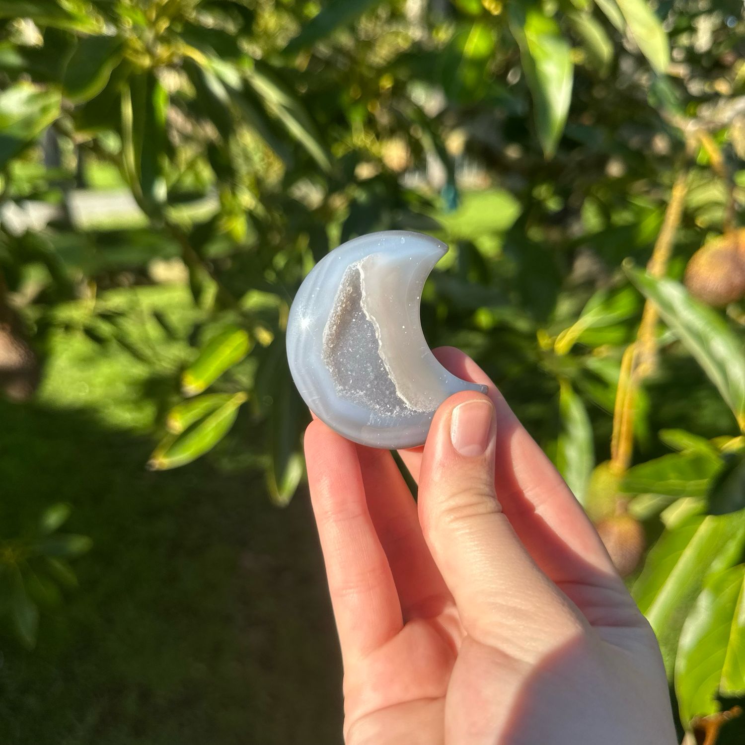 Druzy Agate Moon