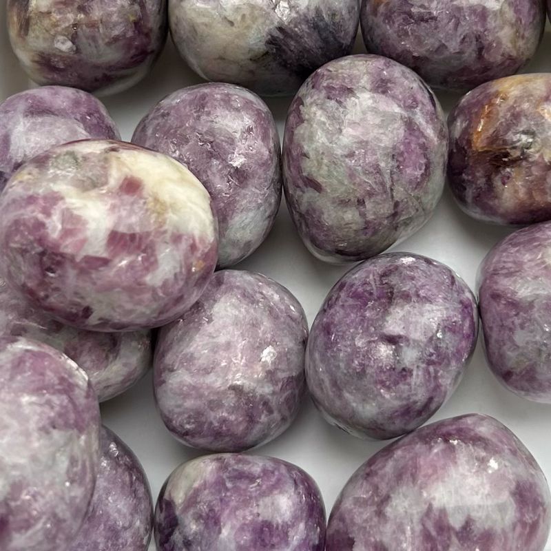 Lepidolite Tumbles