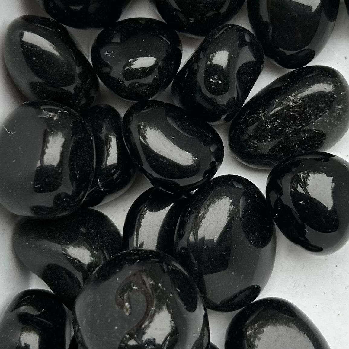 Black Obsidian Tumbles