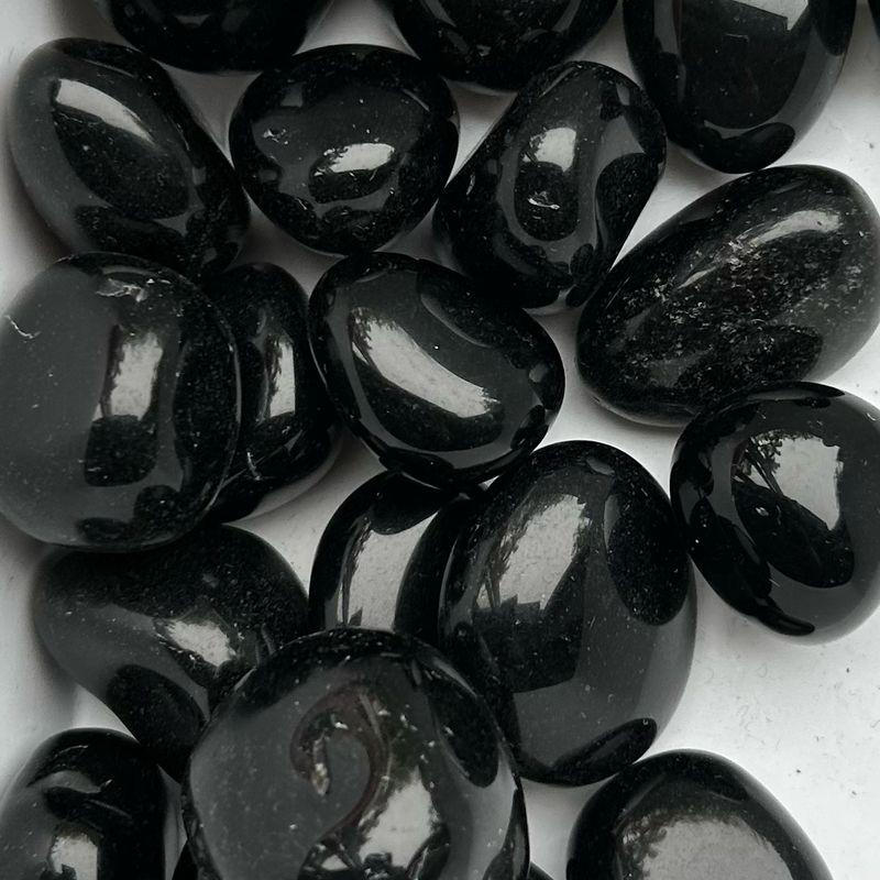 Black Obsidian Tumbles