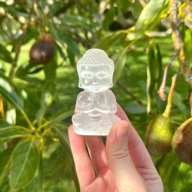Selenite Buddha