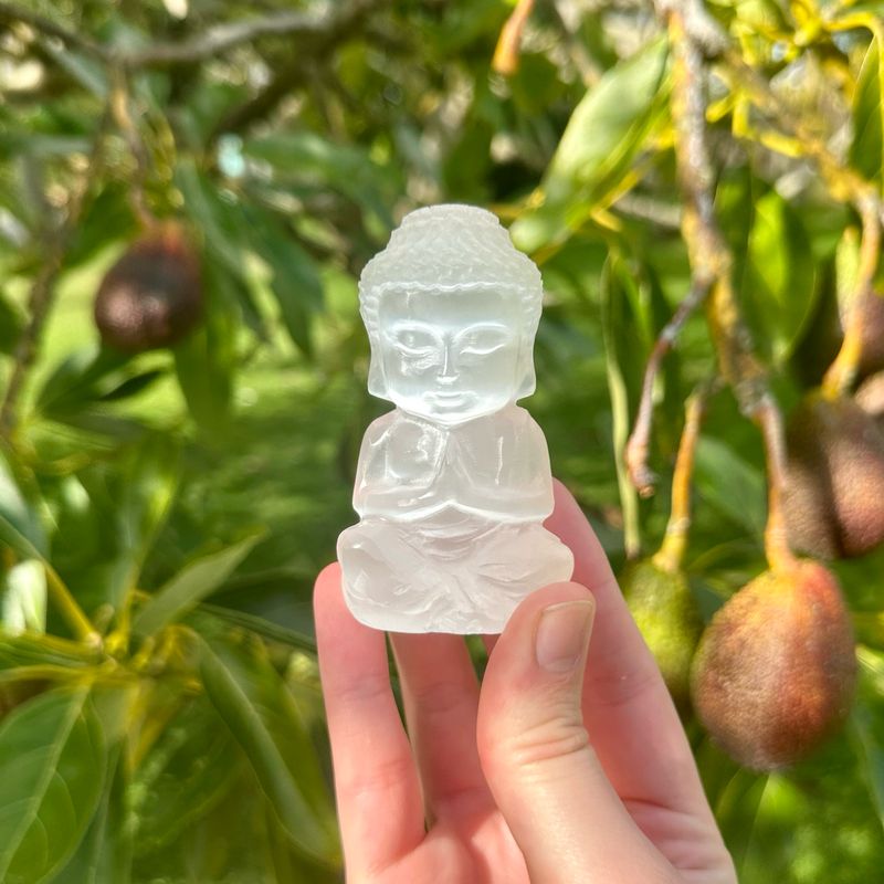 Selenite Buddha