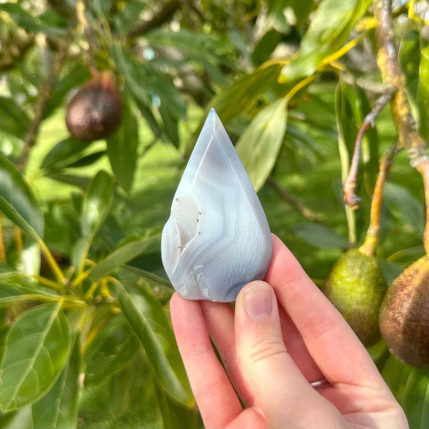 Druzy Agate Flame