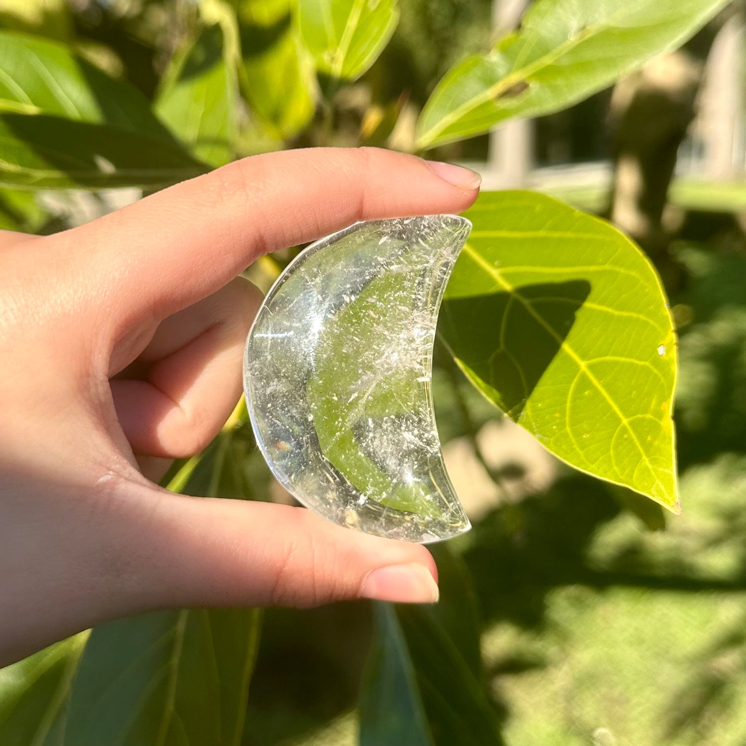 Clear Quartz Moon