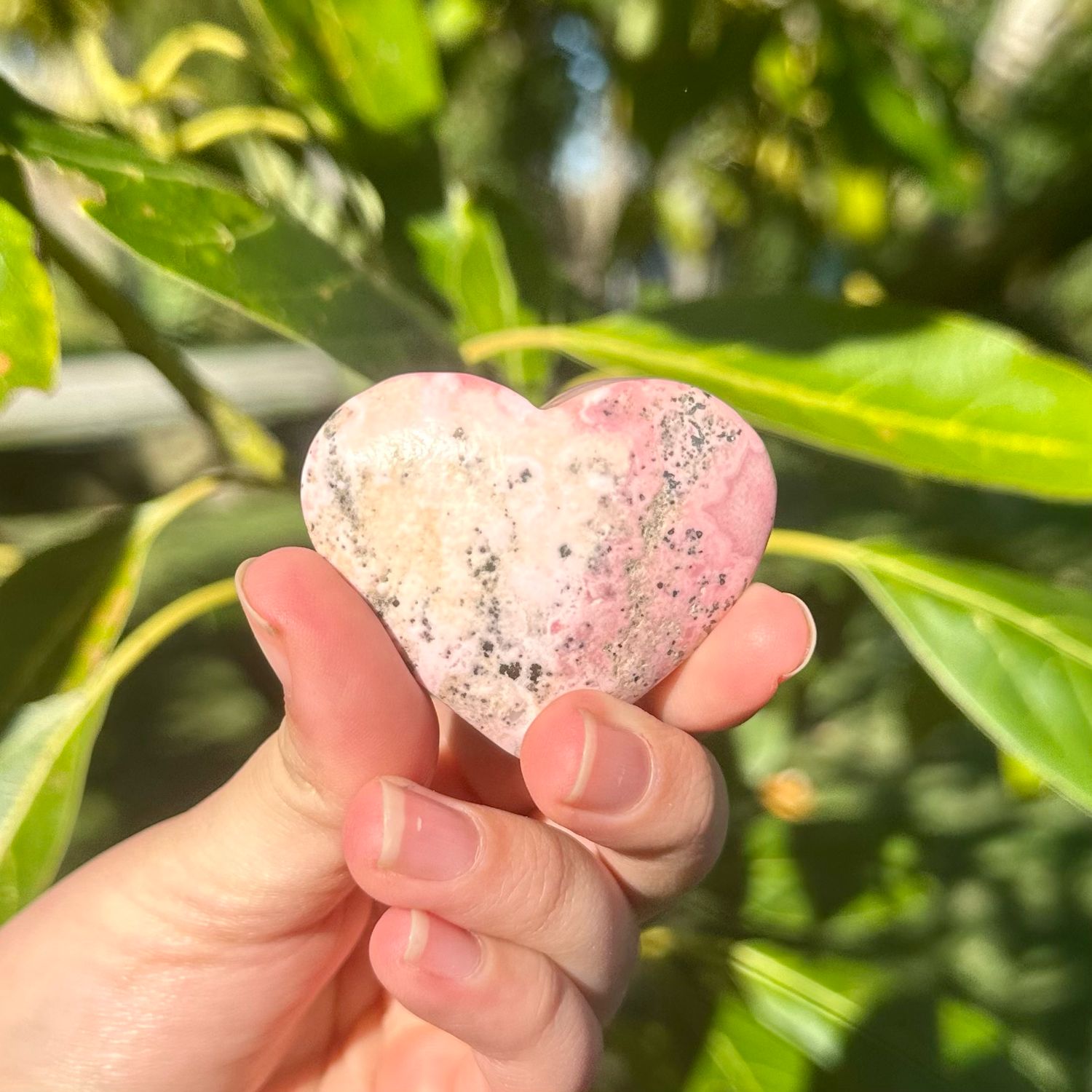 Peruvian Rhodonite Heart