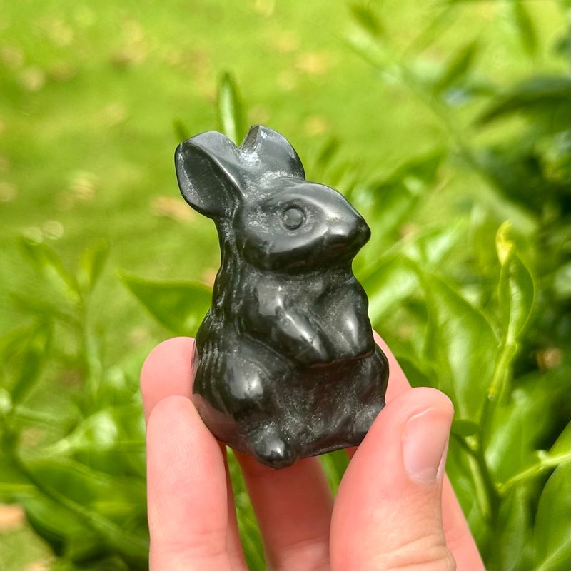 Black Obsidian Bunny