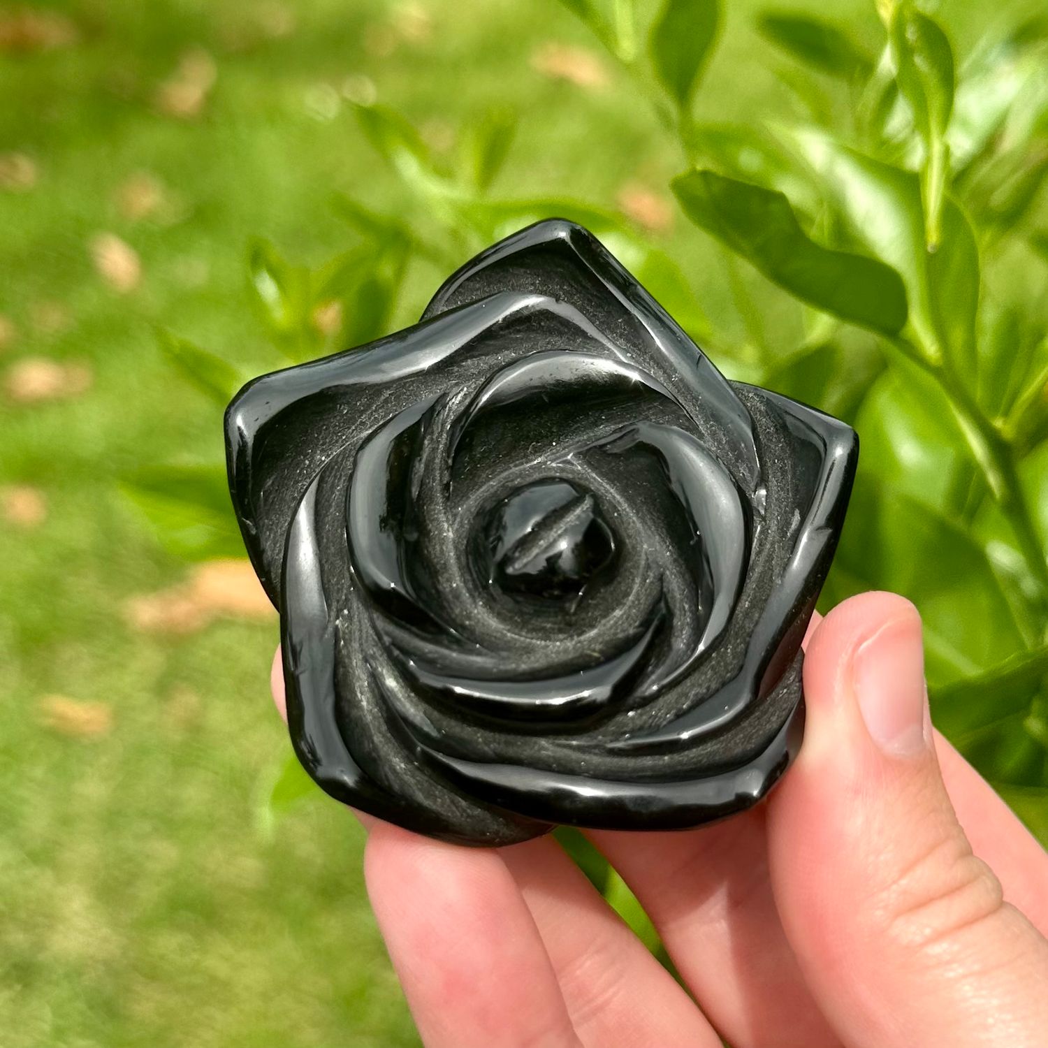 Black Obsidian Flower