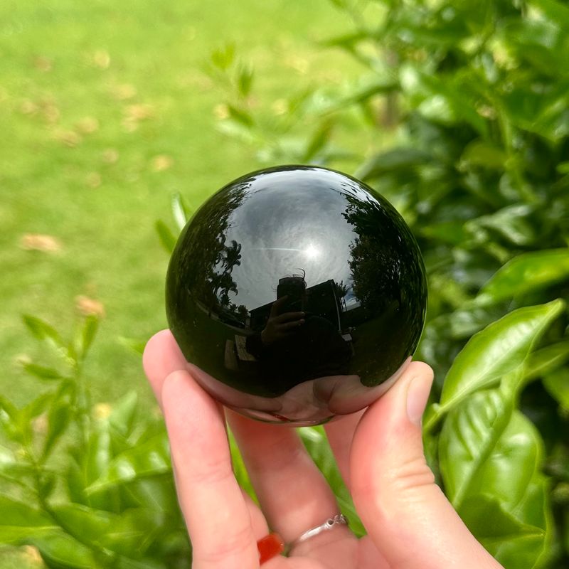 Black Obsidian Sphere