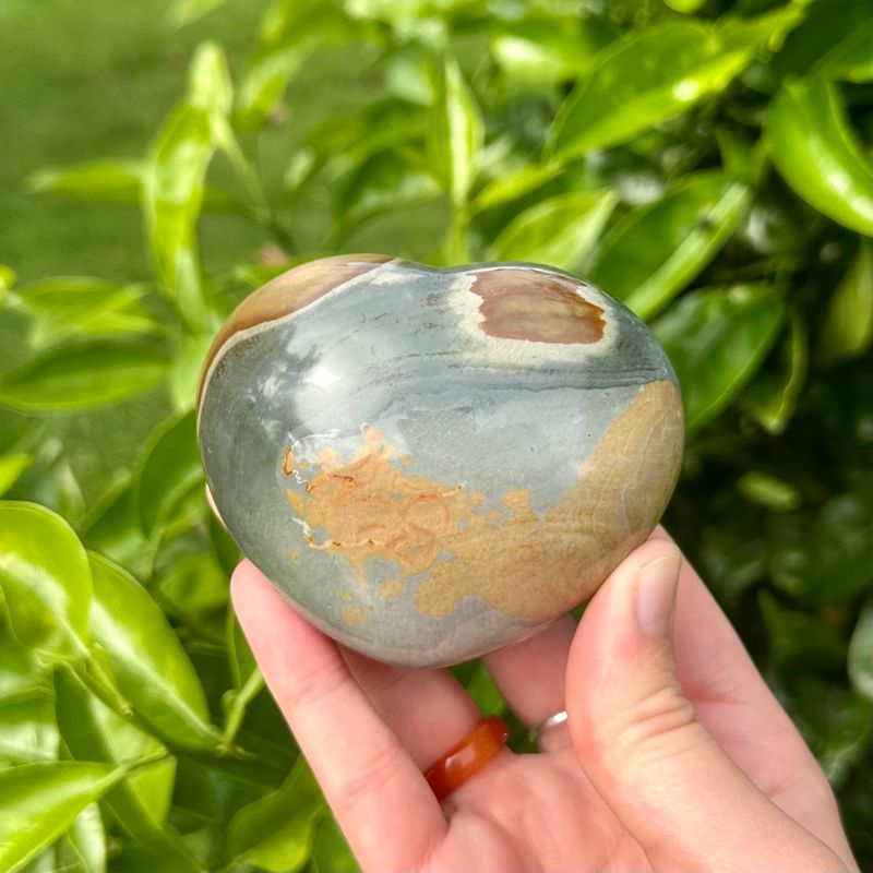Polychrome Jasper Heart