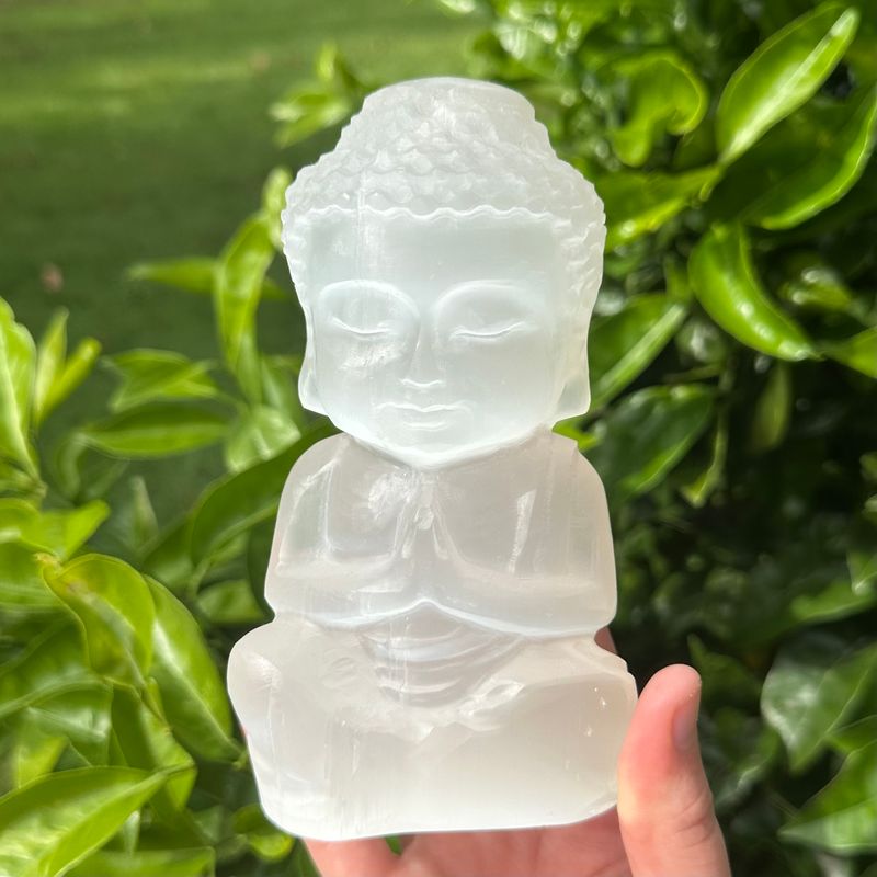 Selenite Buddha
