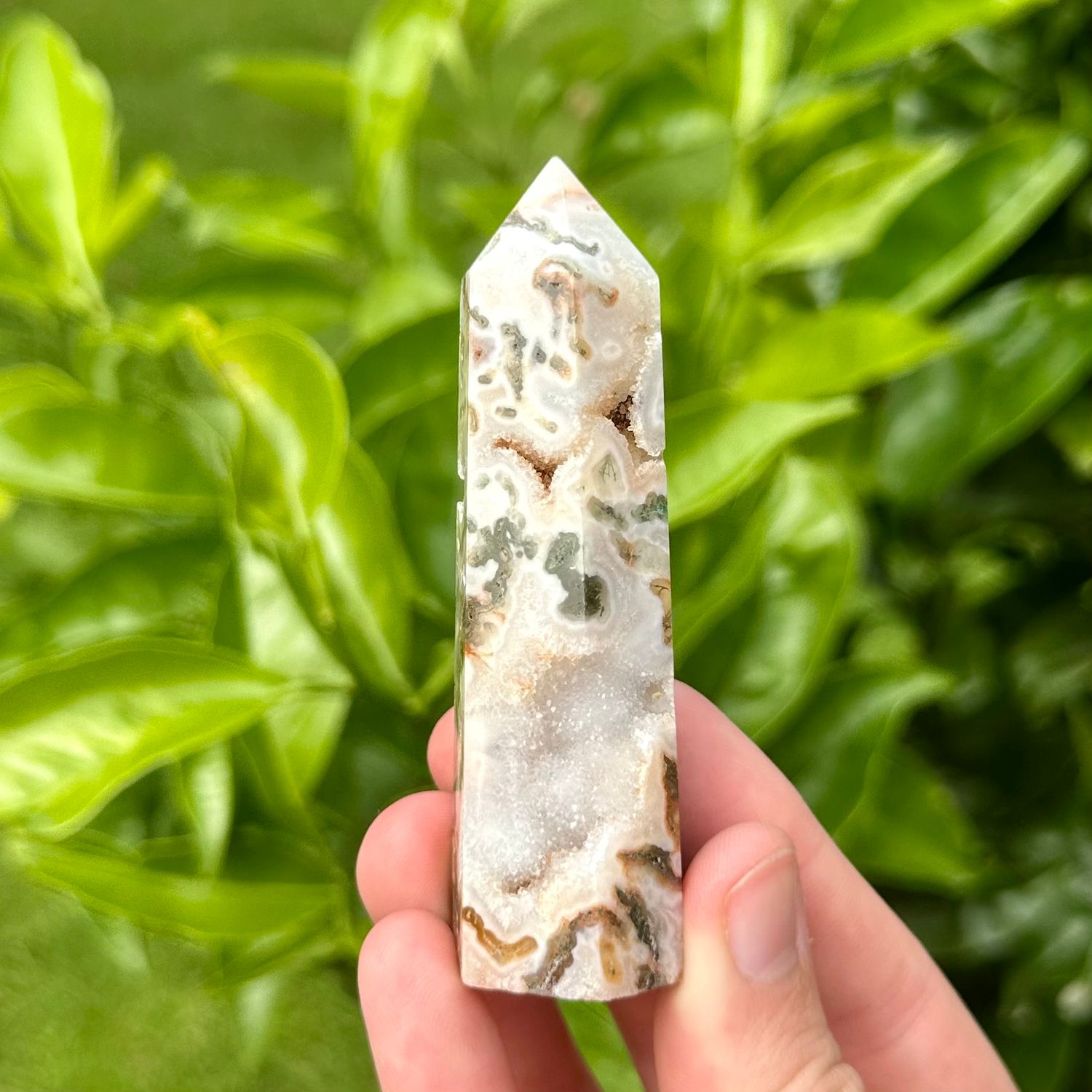 Red Moss Agate Point
