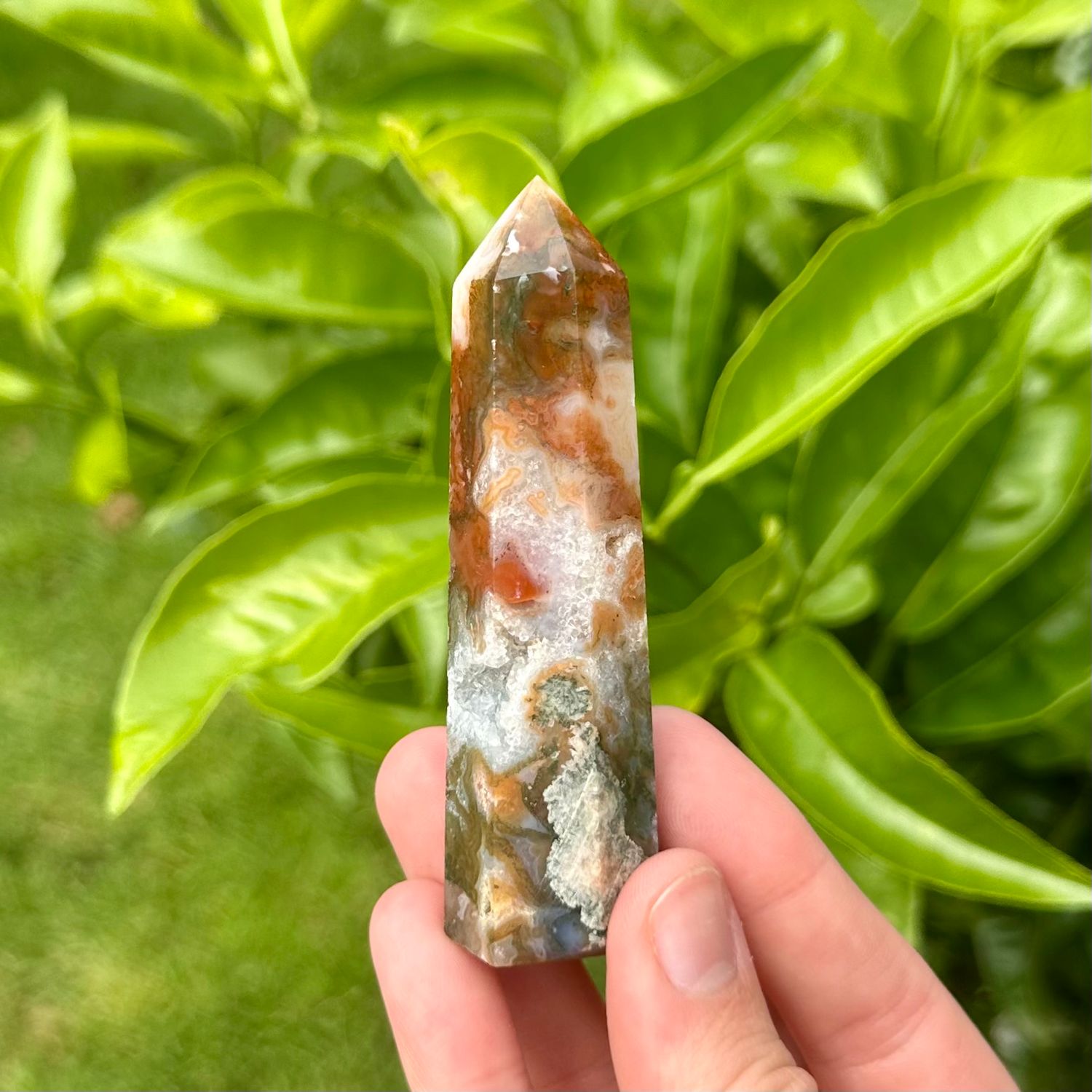 Red Moss Agate Point