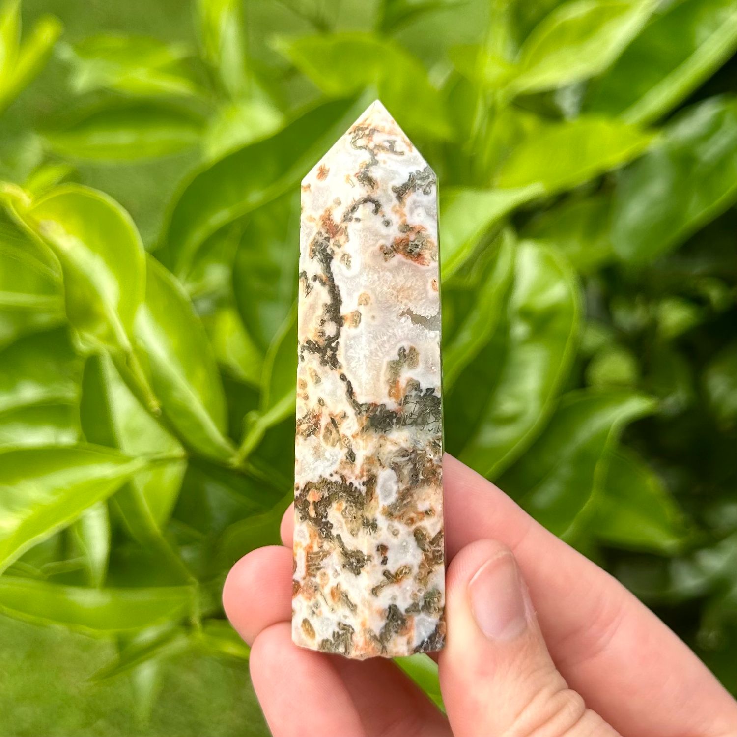 Red Moss Agate Point