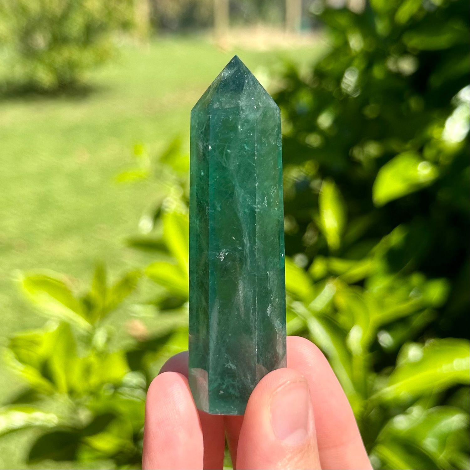 Green Fluorite Point