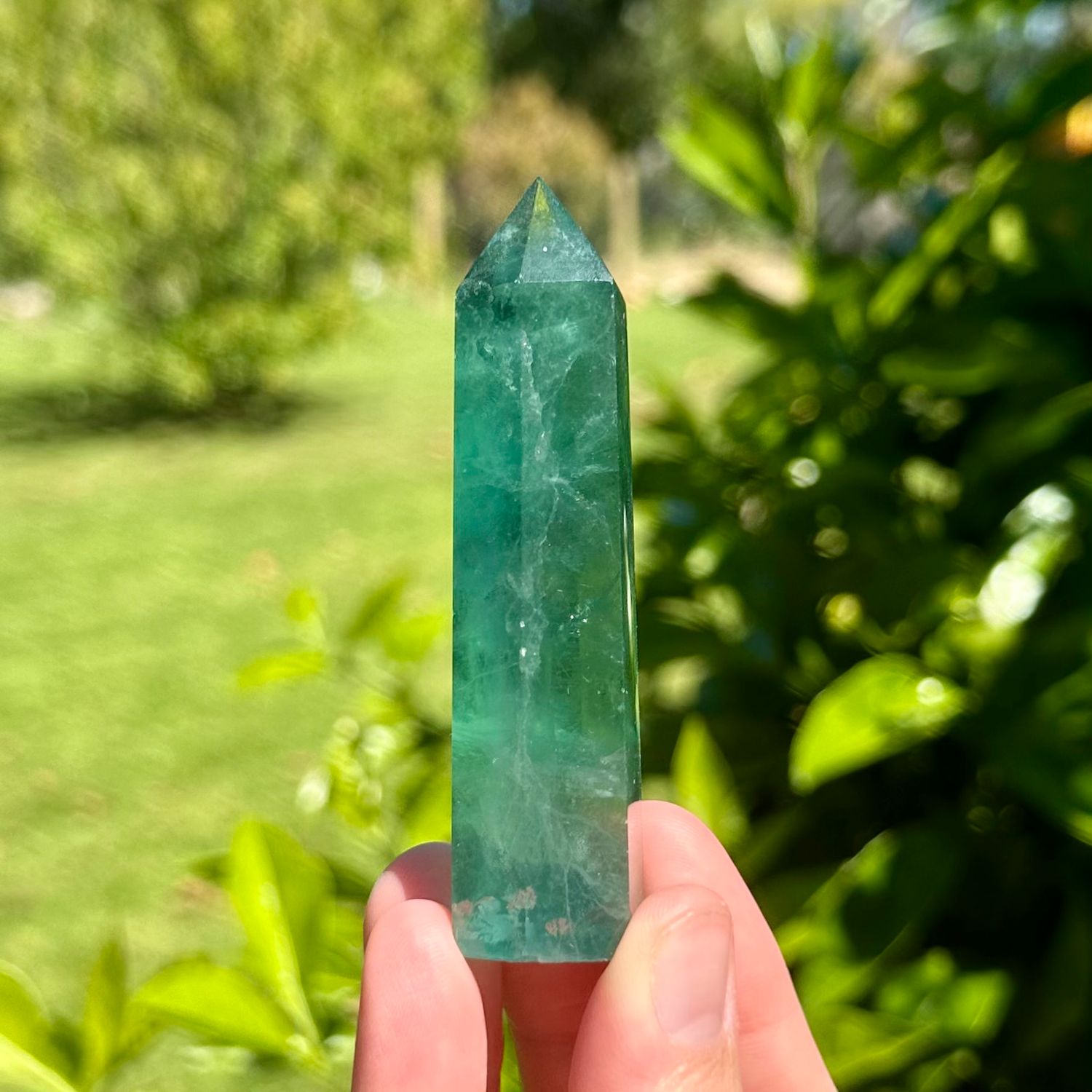 Green Fluorite Point