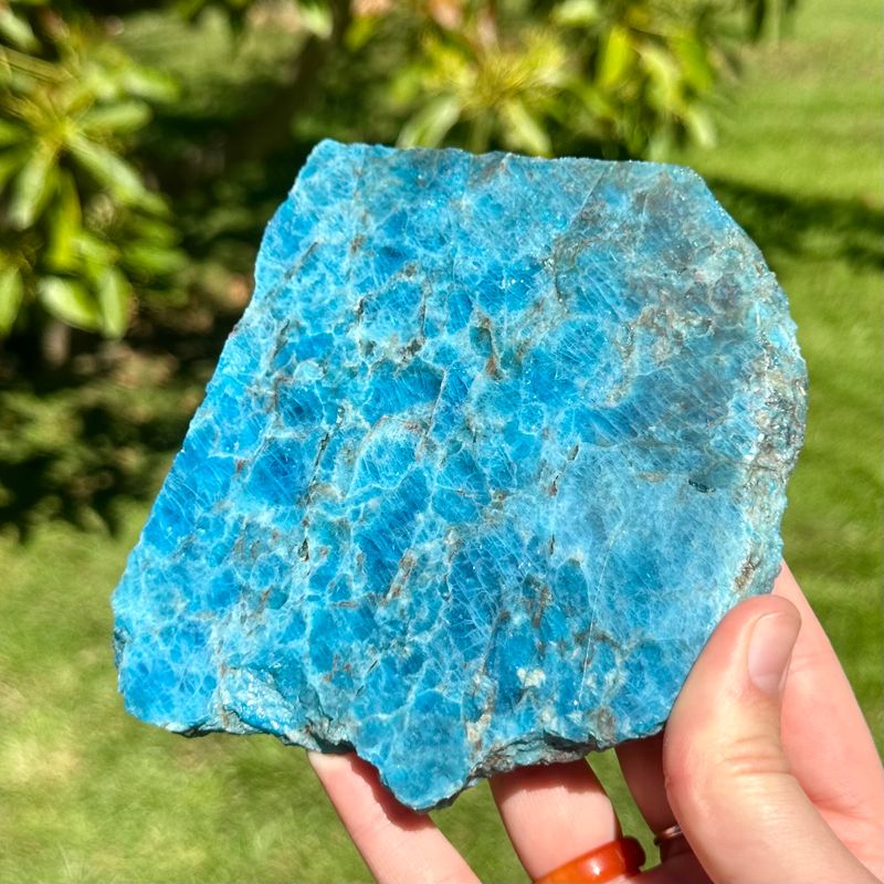 Blue Apatite Slab