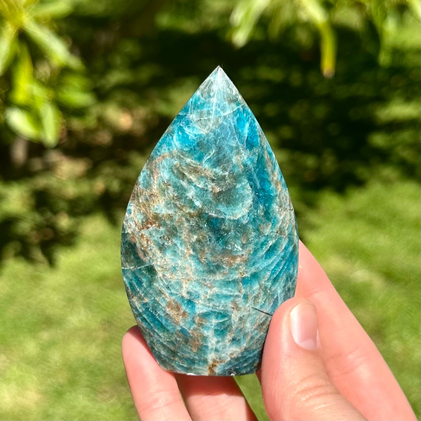 Blue Apatite Flame
