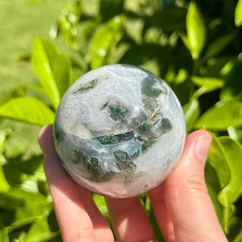 Moss Agate Sphere