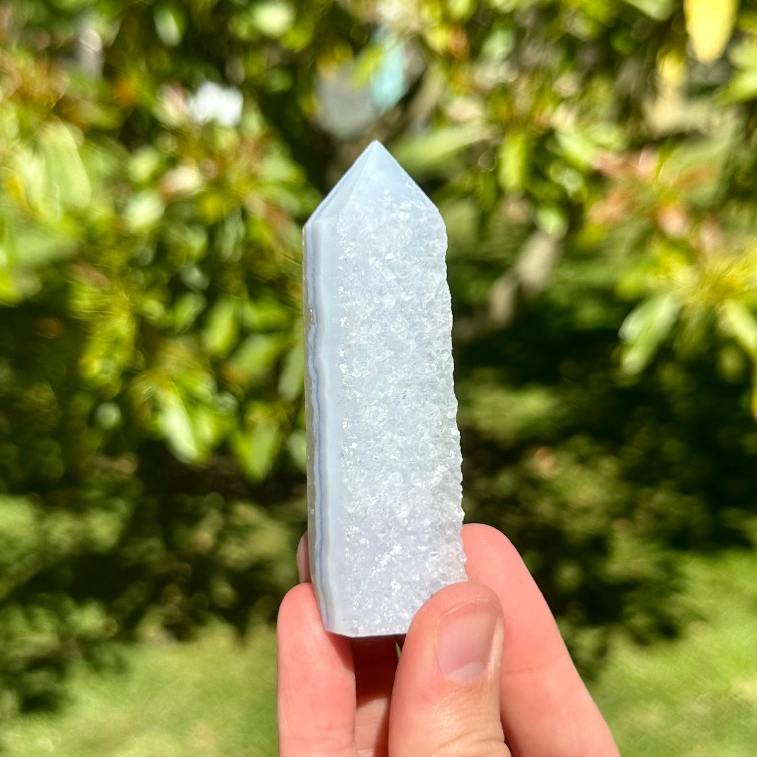 Blue Lace Agate Point