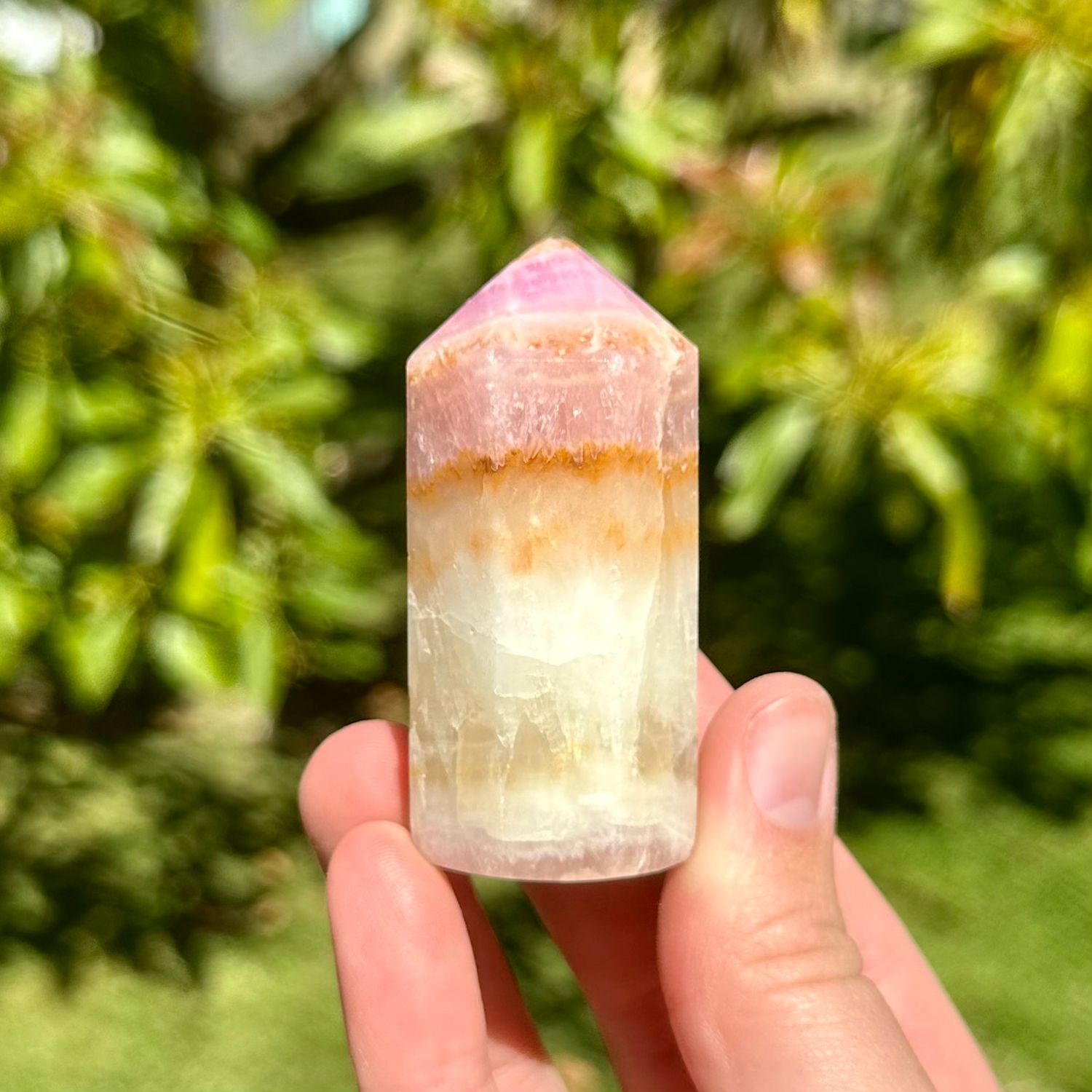 Pink Aragonite Point