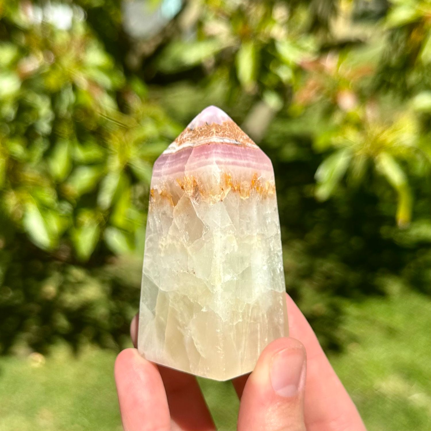 Pink Aragonite Point
