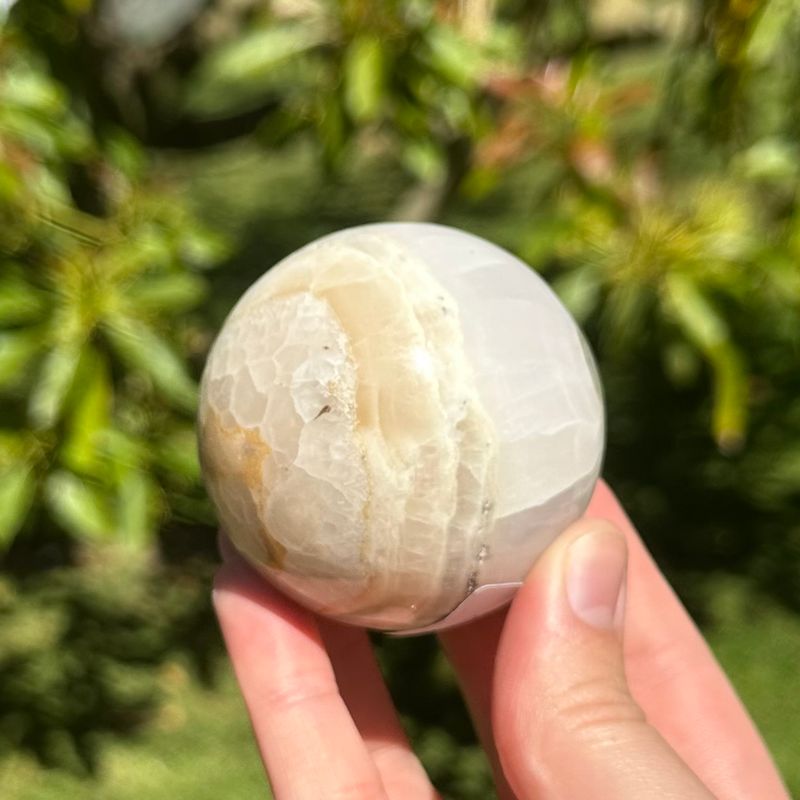Pink Mangano Calcite Sphere
