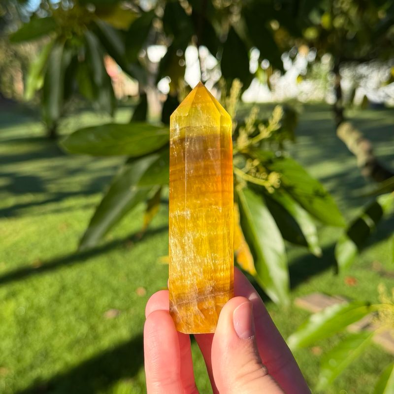 Yellow Fluorite Point