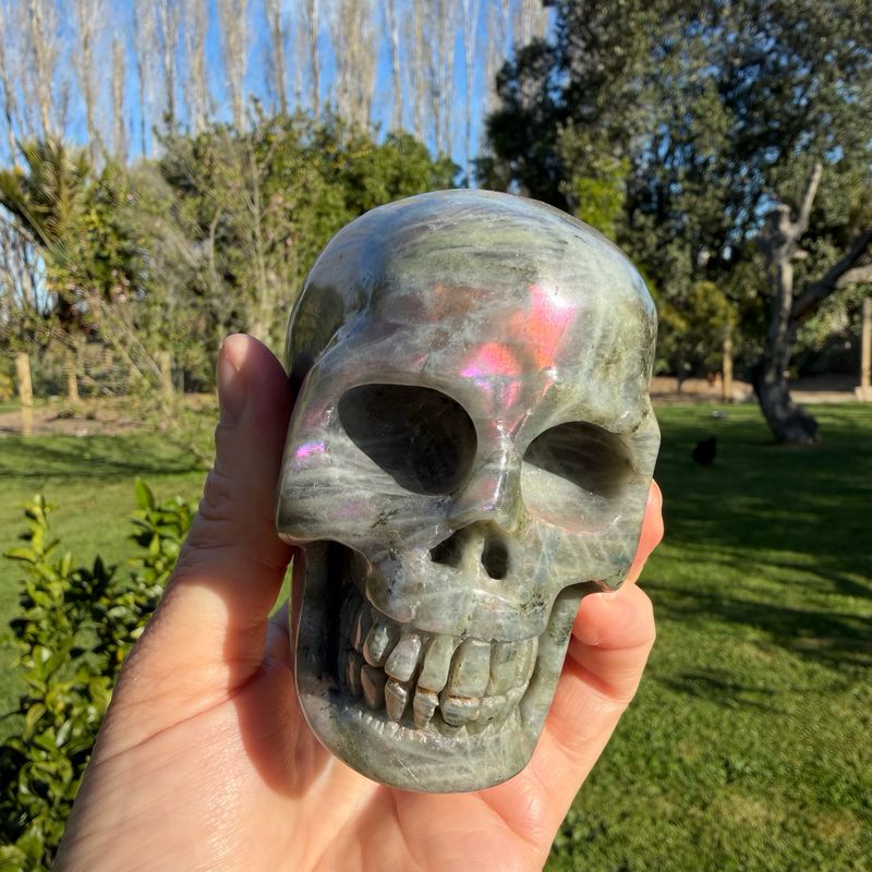 Labradorite Skull