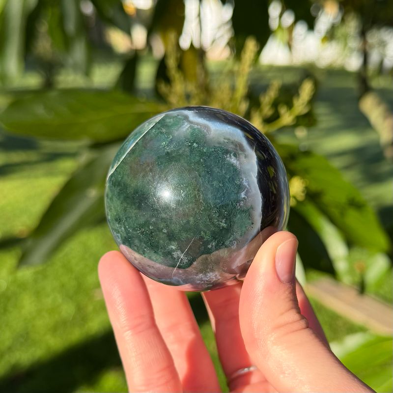 Moss Agate Sphere