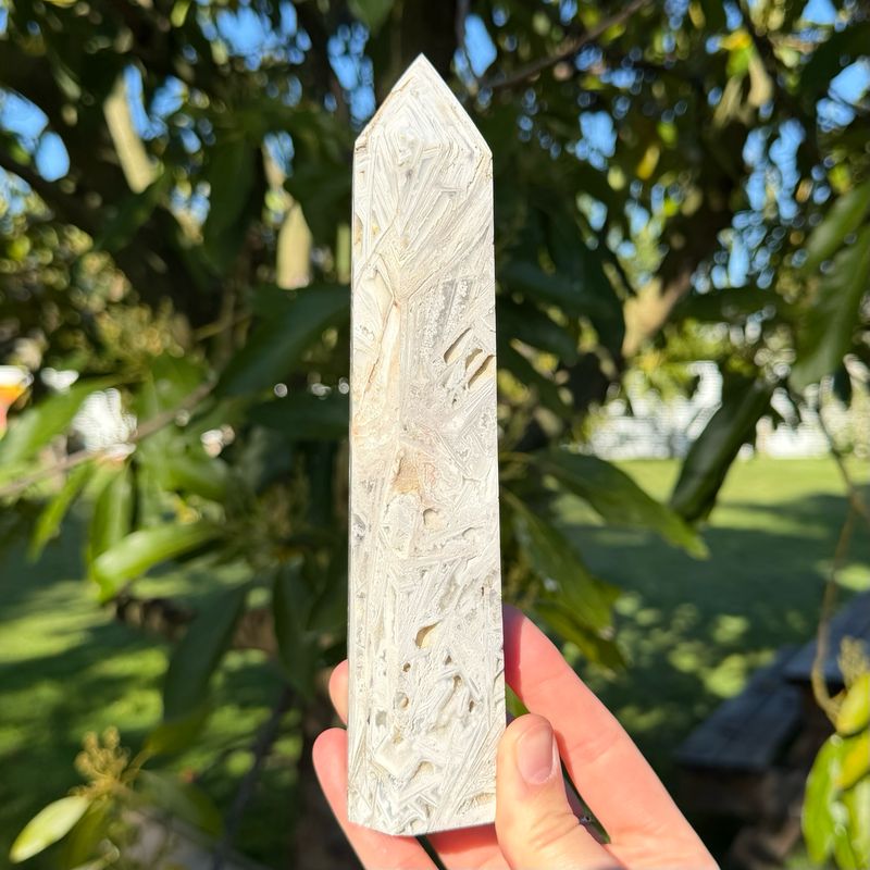 Mexican Crazy Lace Agate Tower