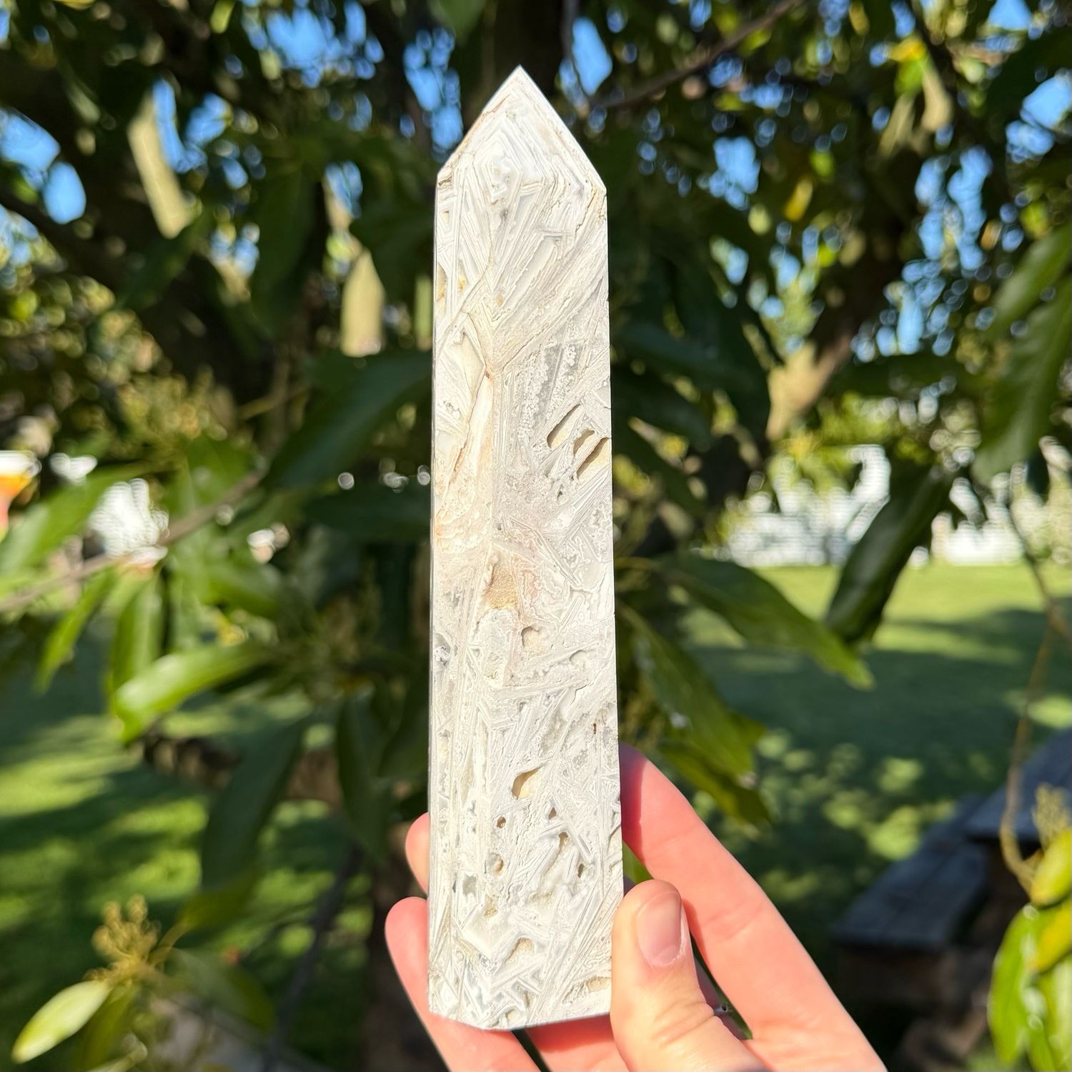 Mexican Crazy Lace Agate Tower