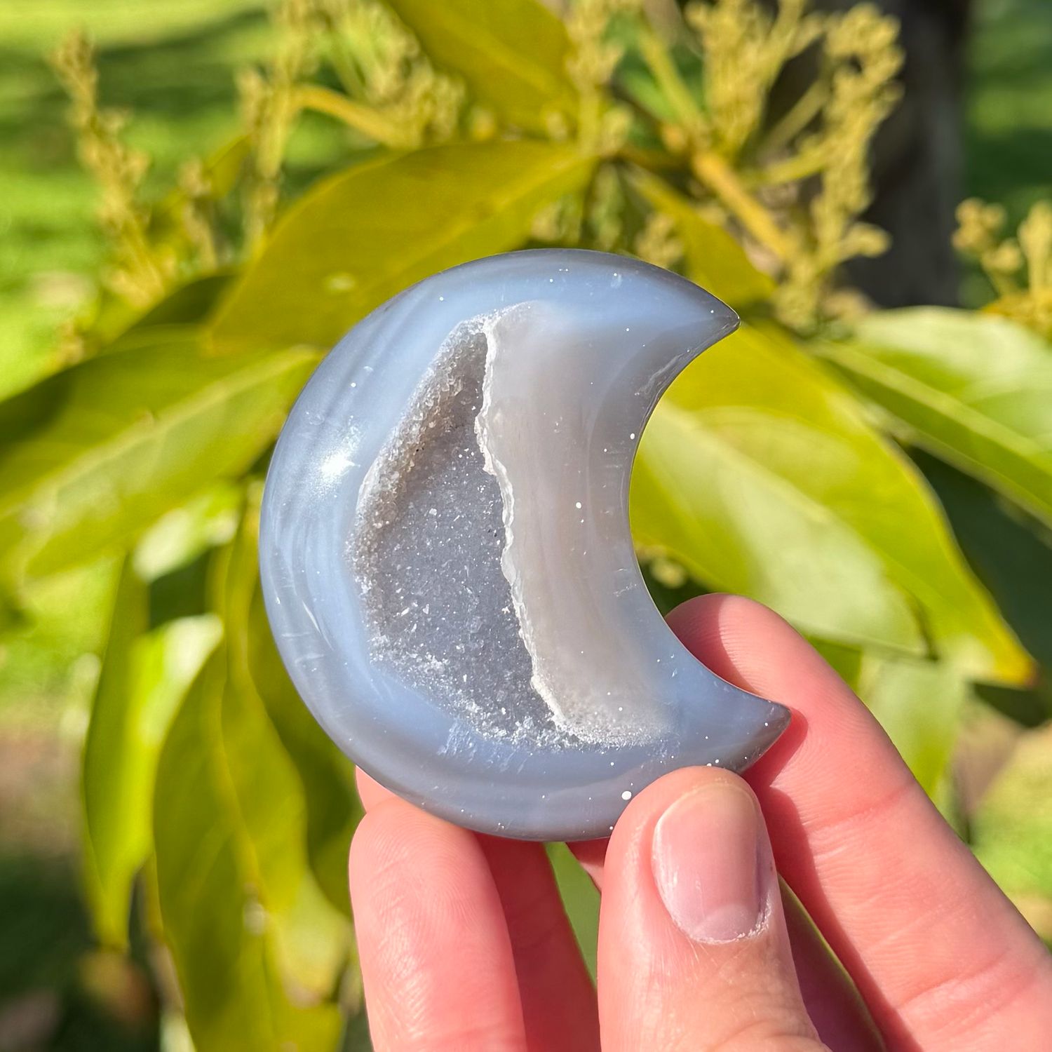 Druzy Agate Moon