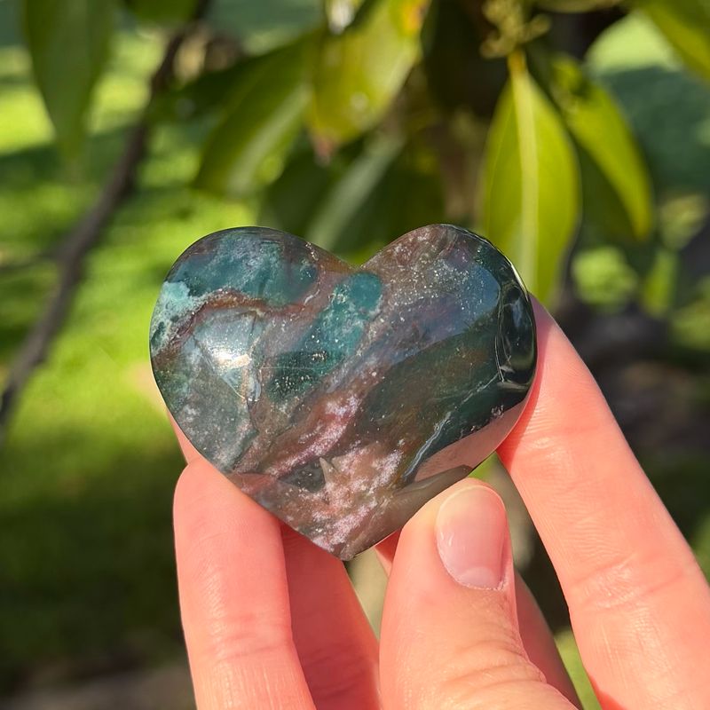 Ocean Jasper Heart
