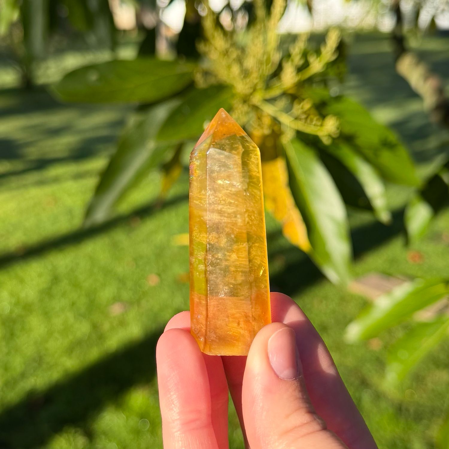 Yellow Fluorite Point
