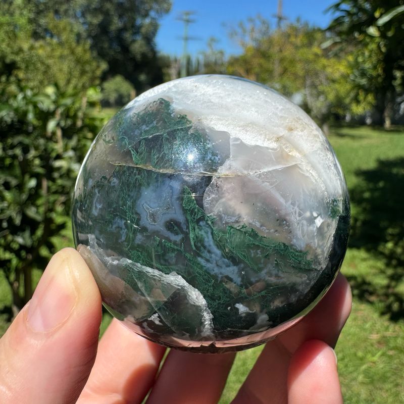 Moss Agate Sphere