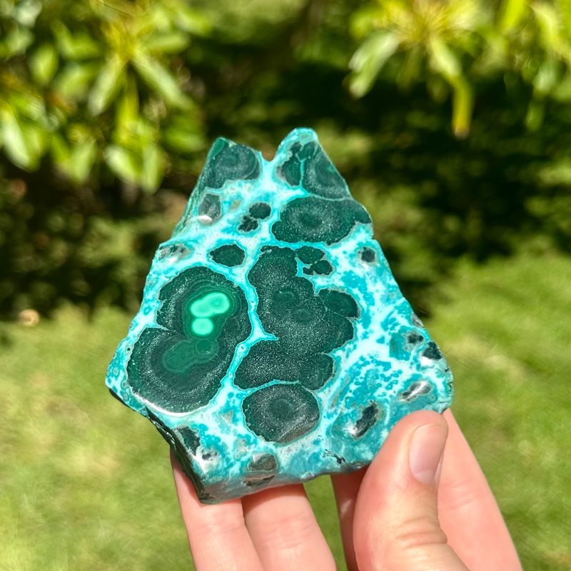 Malachite With Chrysocolla Freeform