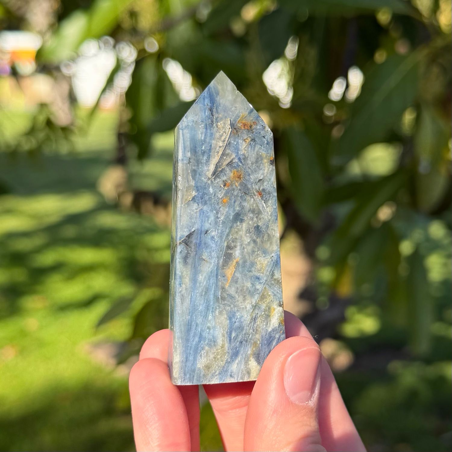 Kyanite in Quartz Point