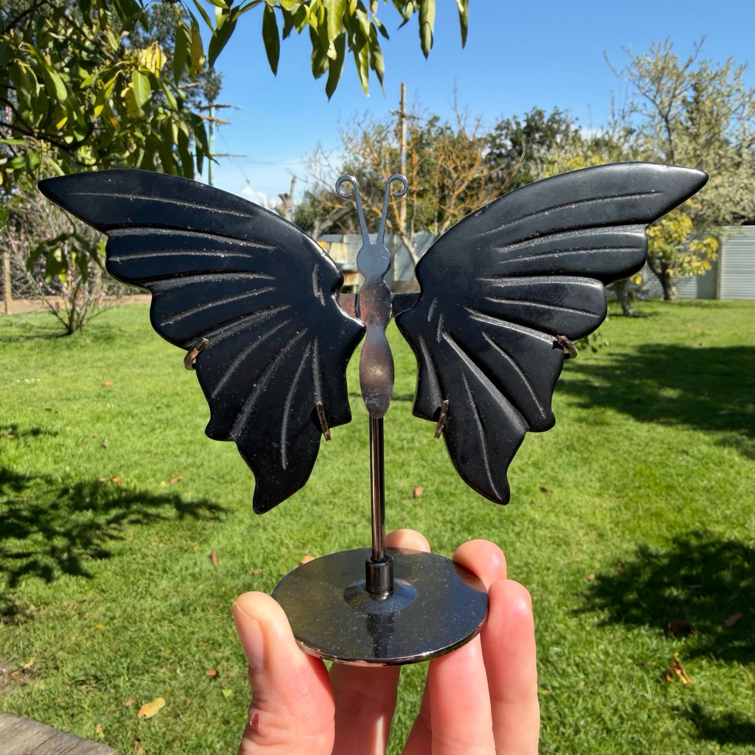 Black Obsidian Butterfly