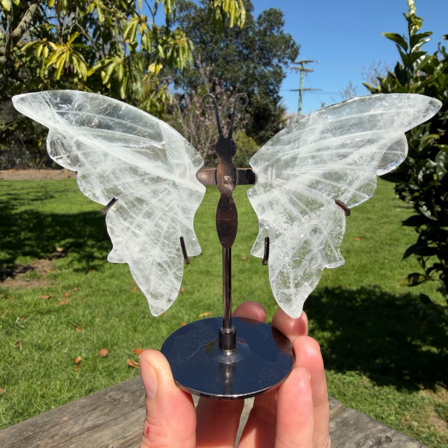 Clear Quartz Butterfly